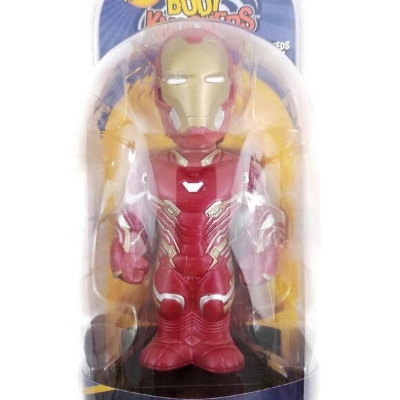 Neca Solar Powered Body Knockers Avengers Infinity War Iron Man Red Gold NEW - Picture 3 of 9